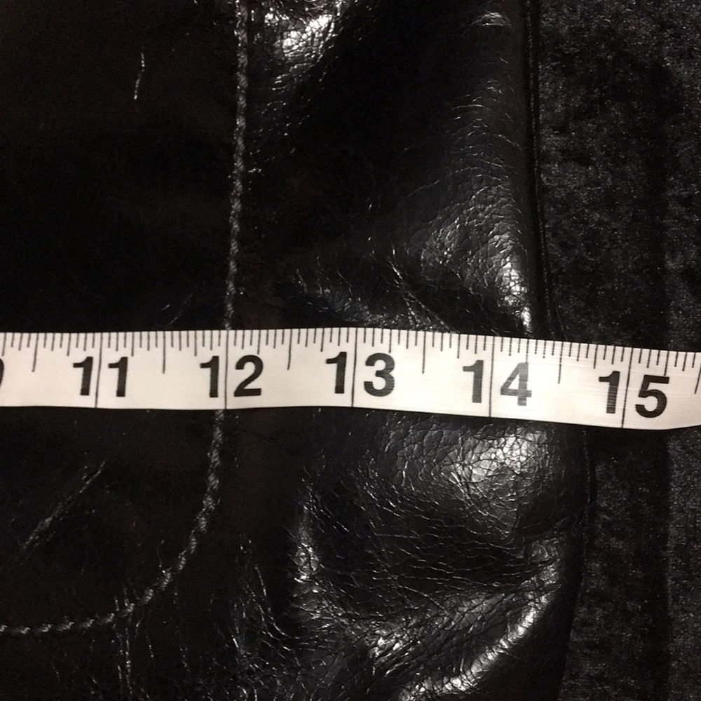 🎉HOST PICK🎉 NWT Coach Poppy Leather Slim Tote Blk Crackled Leather - Picture 15 of 17